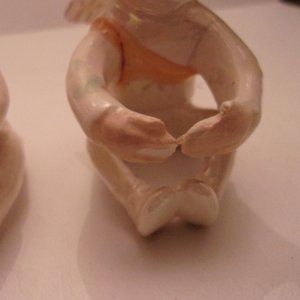 Accents - 2 ANTIQUE ELF FIGURINES. WS Accents - 2 ANTIQUE ELF FIGURINES. WS